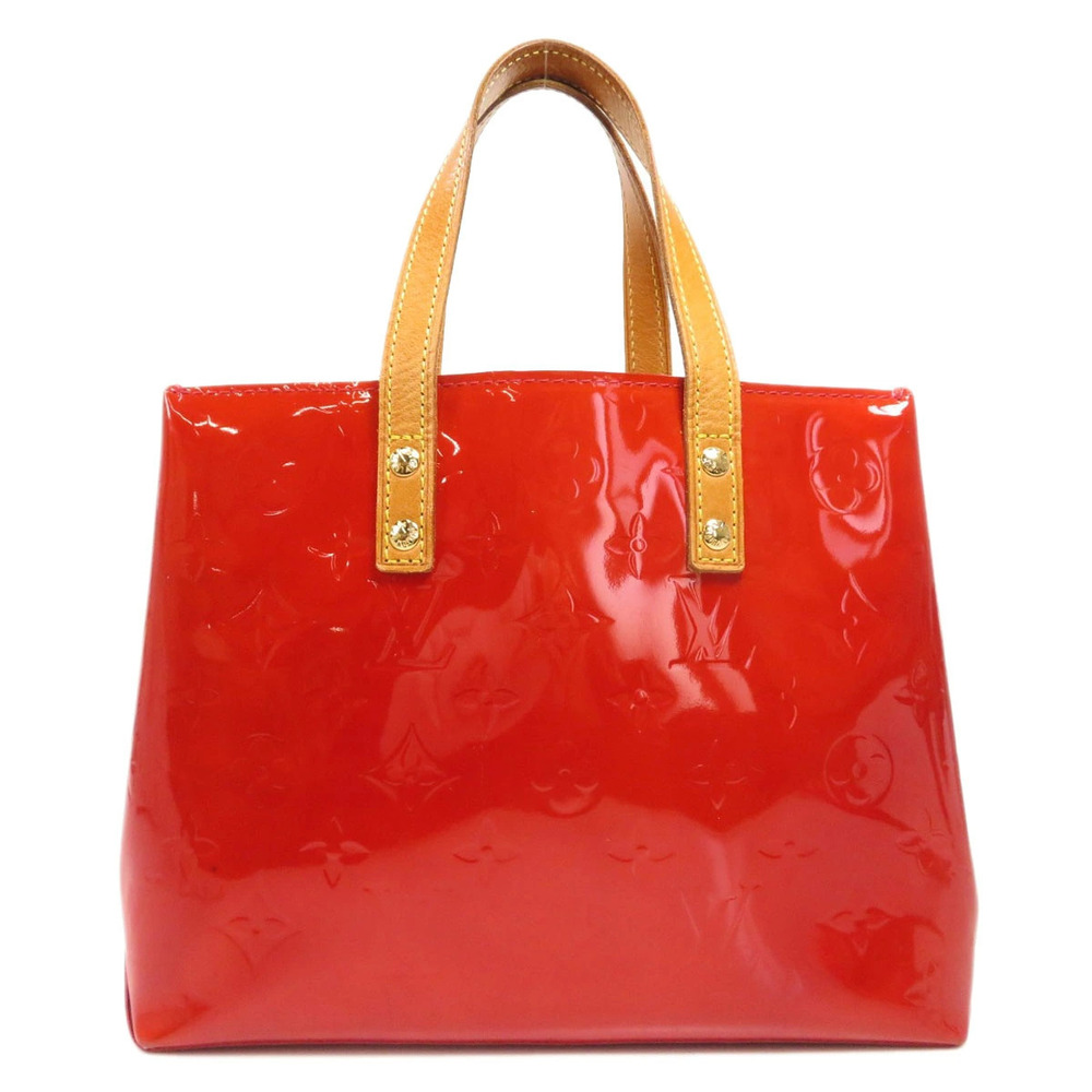 Louis Vuitton Tote Lead Vernis Bag Leather Black